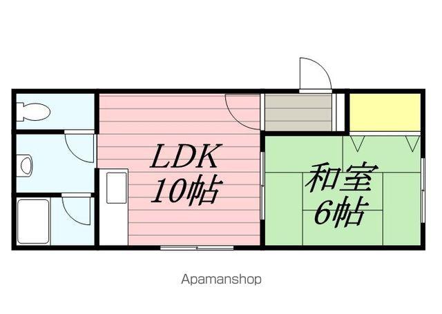 コーポさわむらⅡ(1LDK/2階)の間取り写真