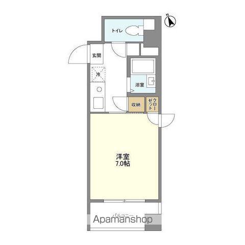 グランデュール本郷(1K/4階)の間取り写真