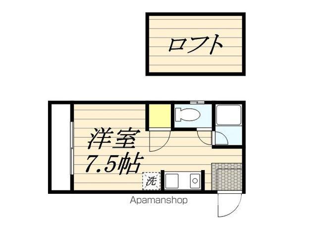 ピナクル77(ワンルーム/1階)の間取り写真