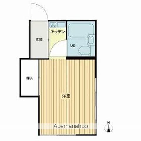 コーポめぐ(ワンルーム/2階)の間取り写真