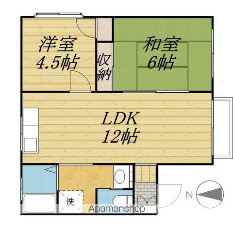 アヴェニールコイケ(2LDK/2階)の間取り写真