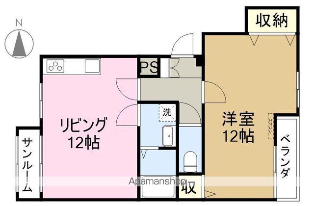 Mクレスト成和(1LDK/2階)の間取り写真