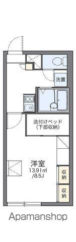 レオパレスモエレパーク(1K/1階)の間取り写真
