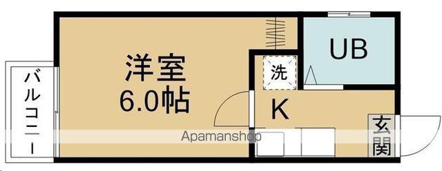 コーポ冨美(1K/2階)の間取り写真