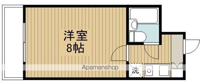 ピソ ブランコ(1K/3階)の間取り写真