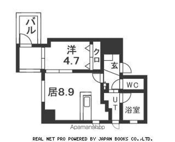 プライムレジデンス札幌(1LDK/2階)の間取り写真