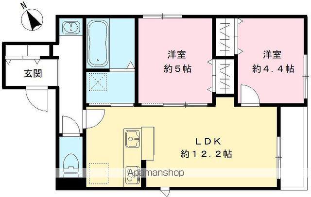 YOURMAISON KOI(2LDK/2階)の間取り写真