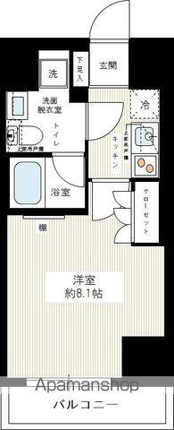 イアース練馬(1K/11階)の間取り写真