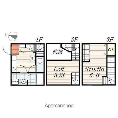 LUTELLA(1K/1階)の間取り写真