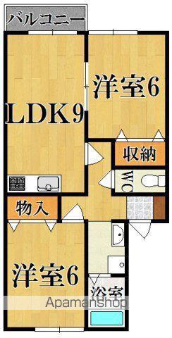 エル西大寺(2LDK/1階)の間取り写真