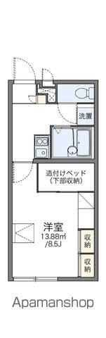 レオパレスコーポ 丸山(1K/1階)の間取り写真