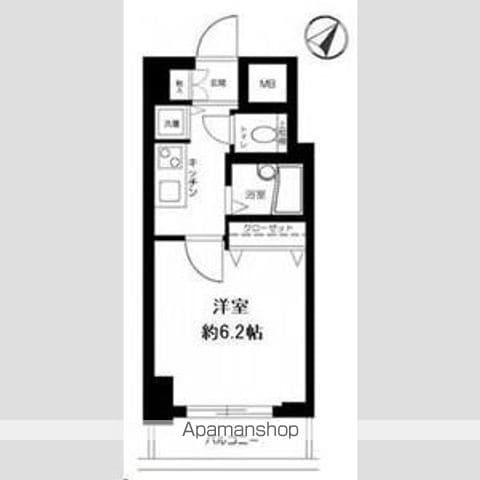 メインステージ日本橋馬喰町(1K/9階)の間取り写真