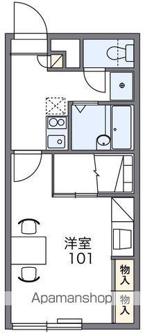 レオパレス宇賀浦(1K/1階)の間取り写真