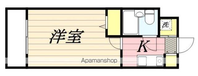 ラ・レジダンス・ド・シュペルブ(1K/1階)の間取り写真