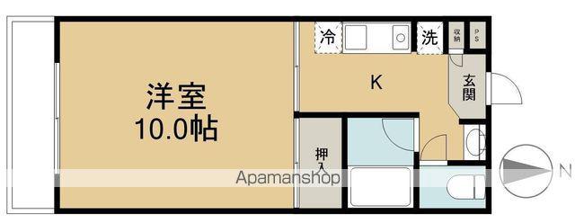 グリーンヒルズタカノ(1K/2階)の間取り写真