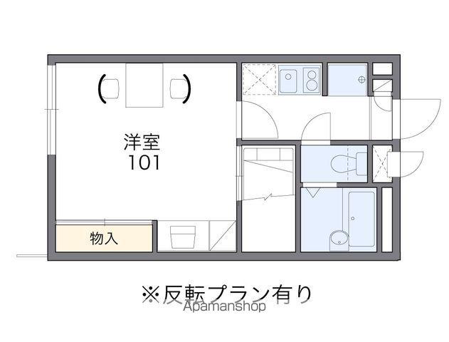 レオパレスプラス(1K/1階)の間取り写真