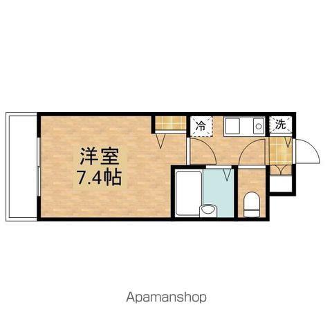 ミルトニアめじろ台(1K/3階)の間取り写真