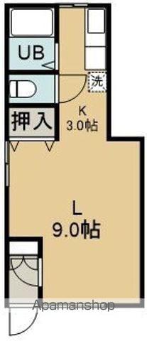 ピアハイツ(1K/1階)の間取り写真