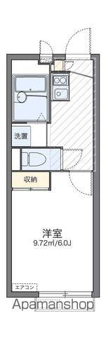 レオパレスアズール東大宮(1K/2階)の間取り写真