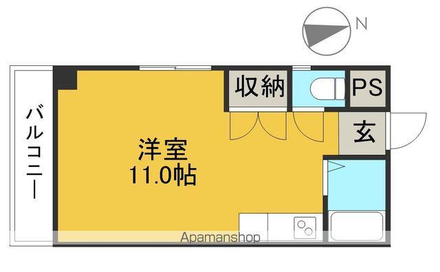 コーポベターデイズ(ワンルーム/3階)の間取り写真