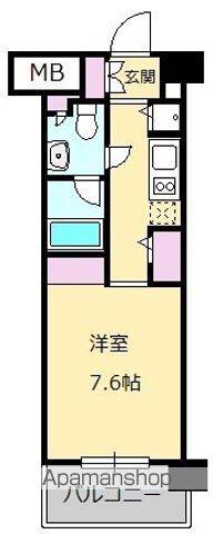 ニューシティアパートメンツ亀戸(1K/5階)の間取り写真