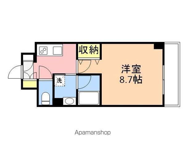 S-FORT新潟笹口(1K/4階)の間取り写真