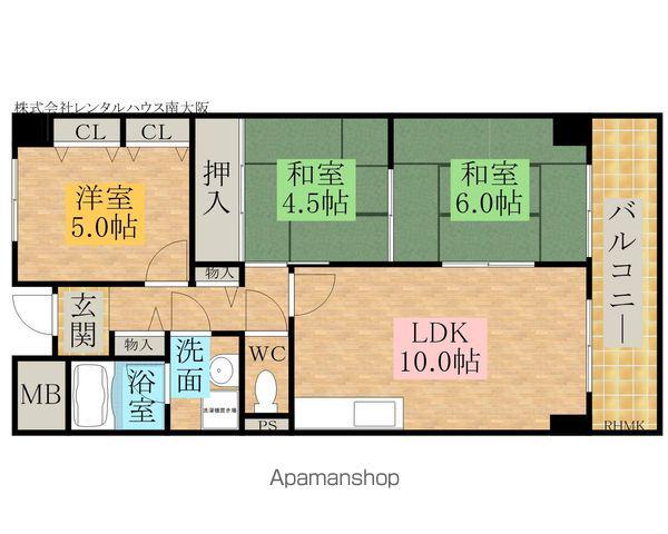 エルソレーユ(3LDK/5階)の間取り写真