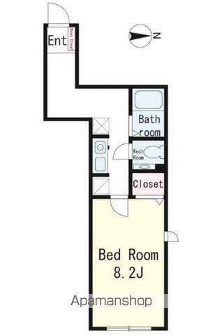 Kハイム(1K/1階)の間取り写真