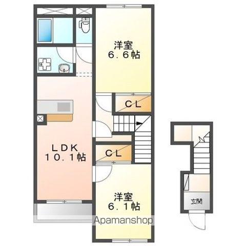 マミーユ(2LDK/2階)の間取り写真
