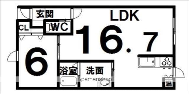 プレジール(1LDK/3階)の間取り写真