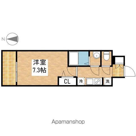 プレサンスジェネ新栄町駅前 葵(1K/12階)の間取り写真