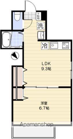 エクセラン松戸Ⅲ(1LDK/2階)の間取り写真