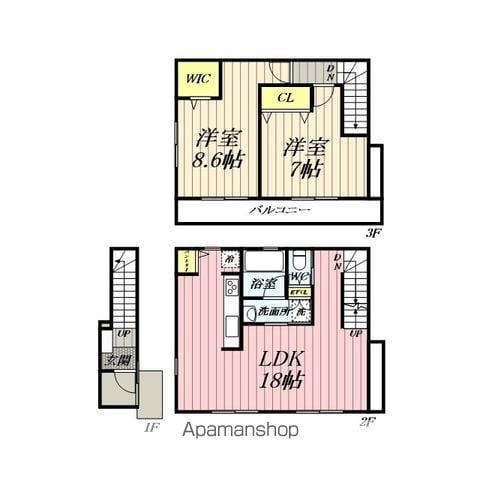 AISANCE幸房(2LDK/2階)の間取り写真