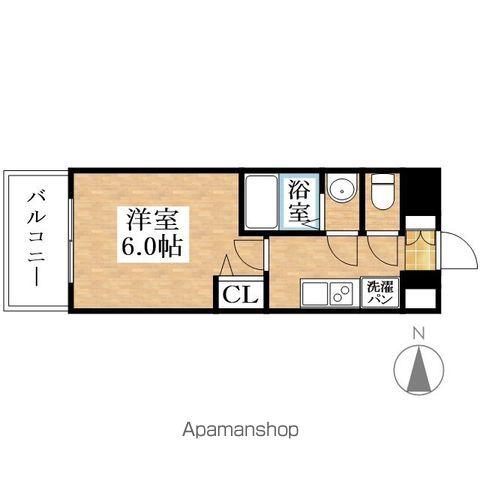 プレサンス尾張一宮ジュレア(1K/6階)の間取り写真