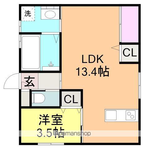 バンディエラⅠ(1LDK/2階)の間取り写真