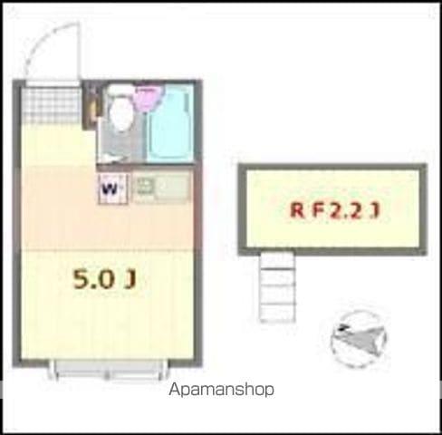 アーバンプレイス和泉A棟(ワンルーム/1階)の間取り写真