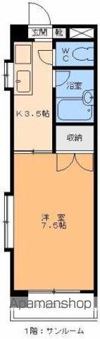 プレアール緑町(1K/4階)の間取り写真