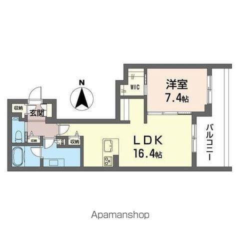 クリークレジデンス幕張(1LDK/1階)の間取り写真