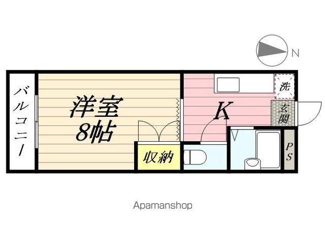 第7磯部コーポ(1K/3階)の間取り写真