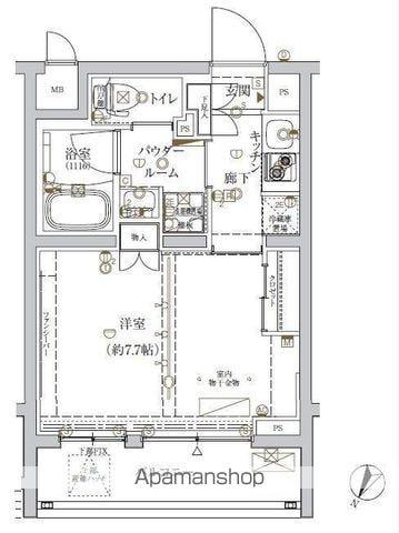 クレイシア新宿ノース 1階階 間取り