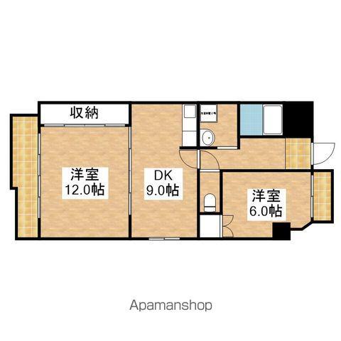 サンライズ豊和(2DK/6階)の間取り写真