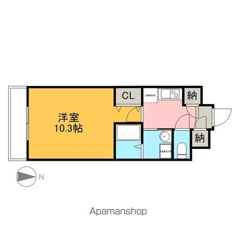 ラフィーネ大島(1K/1階)の間取り写真