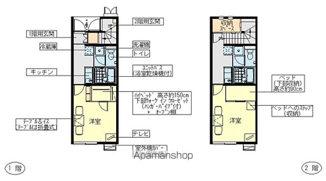 レオネクストシグマ(1K/2階)の間取り写真