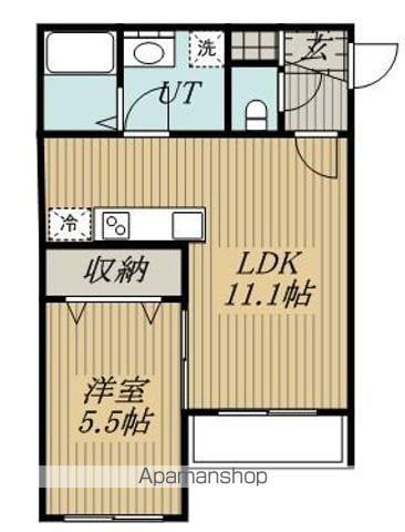 CALM VILLAGE(1LDK/3階)の間取り写真