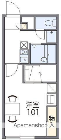 レオパレスAYE.Ⅲ(1K/2階)の間取り写真
