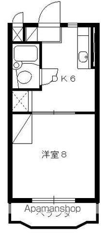 マンションアランフェス(1K/2階)の間取り写真