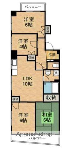 パープルハイム(4LDK/2階)の間取り写真
