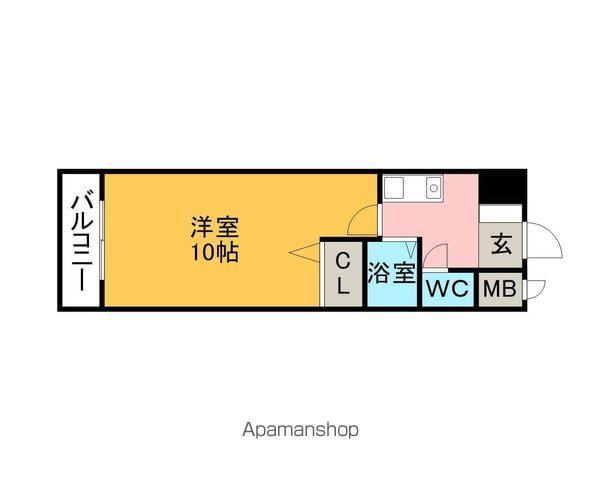 フォルマ・アルディート(1K/6階)の間取り写真