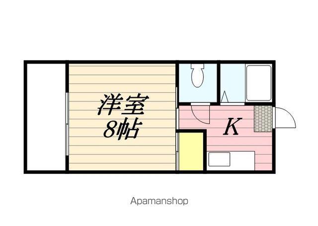 第2岩田ビル(1K/1階)の間取り写真