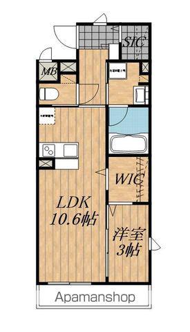 上郷マンション・スミオ(1LDK/1階)の間取り写真